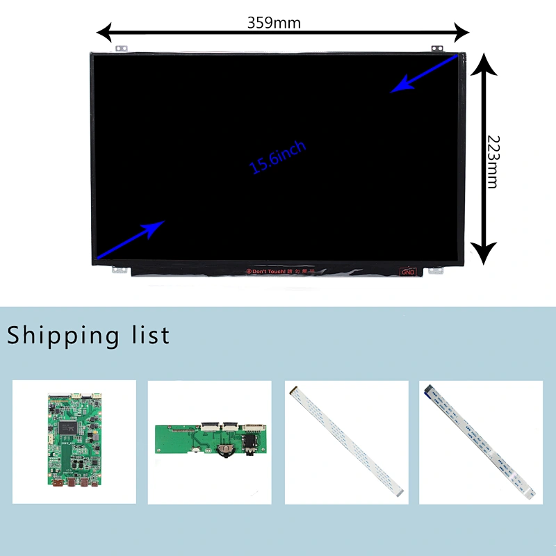 HD-MI USB-C Type-C LCD Controller Board with 15.6inch B156AHN02 1920x1080 IPS LCD Screen 15.6inch B156AHN02 1920x1080 B156AHN02 1920x1080 1920x1080 lcd monitor B156AHN02
