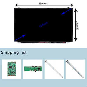 HD-MI USB-C Type-C LCD Controller Board with 15.6inch B156AHN02 1920x1080 IPS LCD Screen