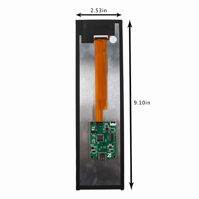 8.8inch 1920X480 30Pin Mipi  tft lcd panel with Type-C Board