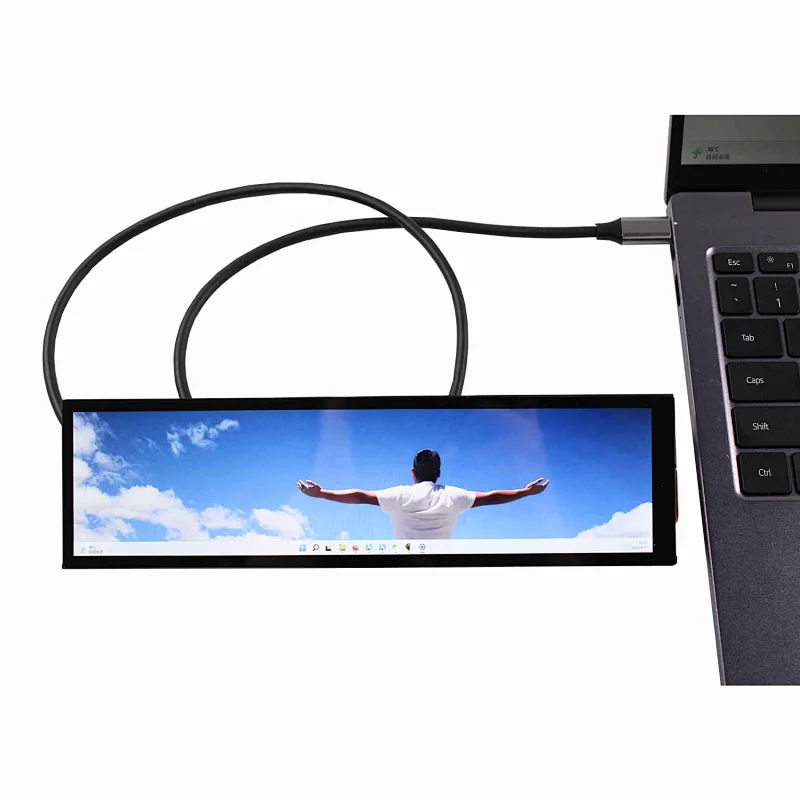 8.8inch 1920X480 30Pin Mipi  tft lcd panel with Type-C Board