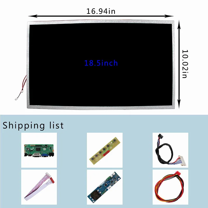 HDMI VGA DVI Controller board with 18.5