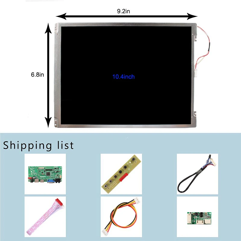 10.4inch VS104T-001A 800X600 TFT-LCD Screen With HDMI DP VGA LCD Controller Board 10.4inch 800X600 lcd lcd controller board hdmi hdmi lcd controller board hdmi dp