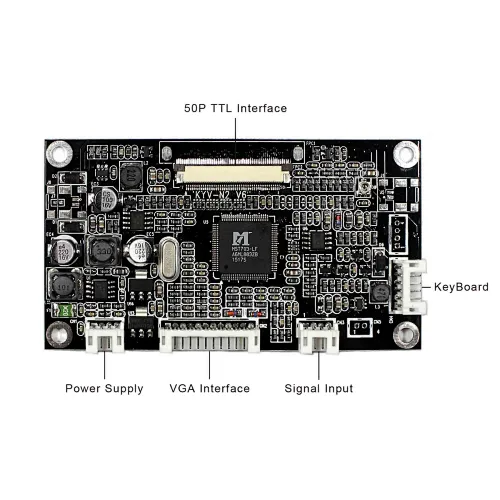 VGA AV LCD Board Work for 50Pin TTL LCD Screen 5inch 640*480  ZJ050NA-08C VGA AV Board for TTL LCD LCD Board work for 50pin lcd screen VGA Board work for 5inch 640x480 lcd VGA AV Board for 5inch ZJ050NA-08C