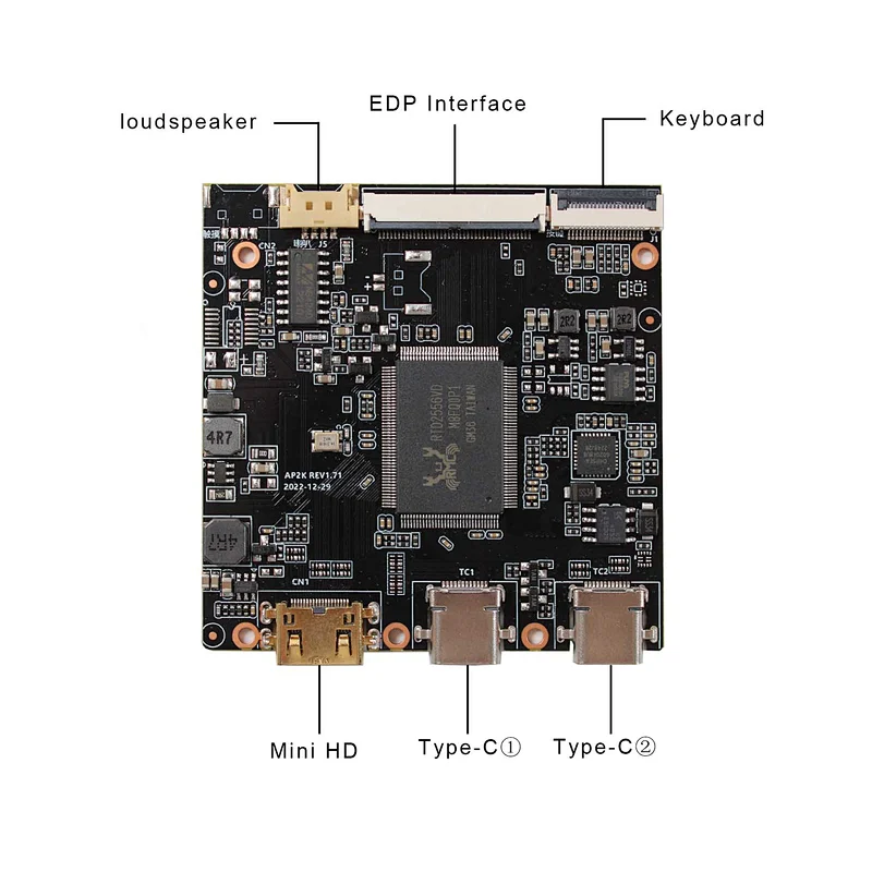 HDMI TYPE-C LCD Controller Board with 14.5