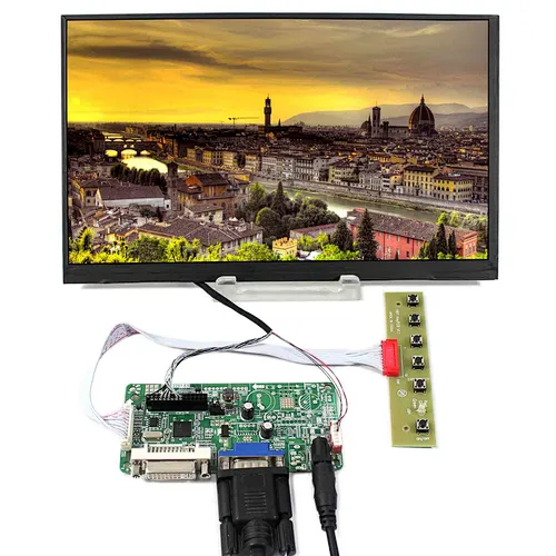 DVI VGA LCD Controller Board with 10.6" 1366×768 IPS LCD Screen LTL106AL01 LTL106AL01 1366X768 LTL106AL01 10.6inch  LTL106AL01