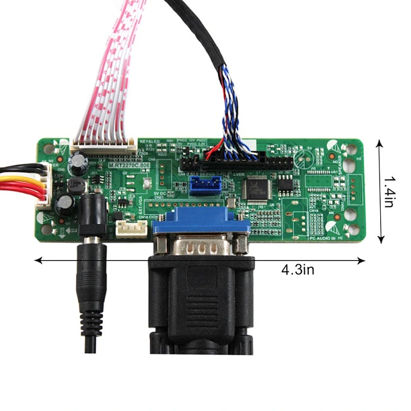 VGA LCD Board Work for LVDS Interface LCD Screen 10.1inch 1280x800 10.1