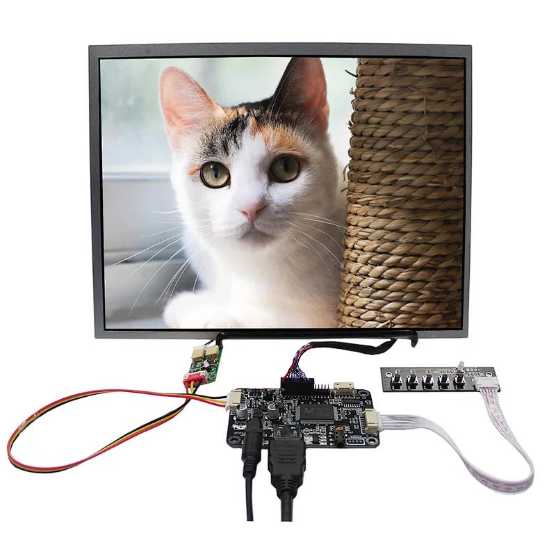12.1 inch 1024X768 TFT-LCD WLED Backlight Screen With HDMI LCD Controller Board