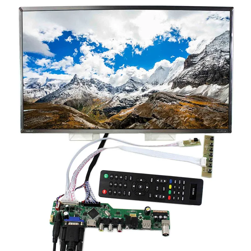 HDMI VGA AV USB RF LCD Board Work for 17.3inch 1600x900 LVDS Interface LCD Screen lvds interface lcd lcd lvds hdmi lcd screen lvds lcd lvds control board LTN173KT03 17.3inch lcd 1600x900 tft lcd