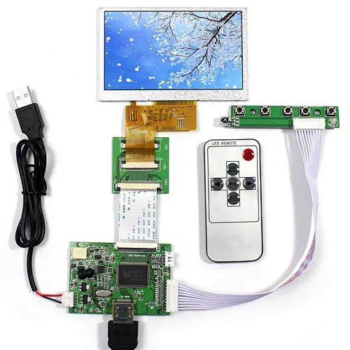 HDMI LCD Board Work for 4.3" 480x272 50Pin IPS LCD Screen ips lcd lcd ips hdmi lcd board hdmi lcd controller board lcd controller board hdmi 4.3" ips lcd screen 480x272 lcd screen
