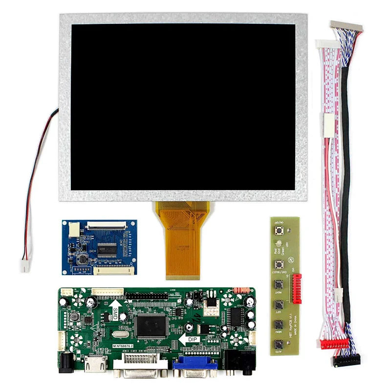 8inch EJ080NA-05A 800X600 TFT-LCD Screen With HDMI VGA DVI LCD Controller Board