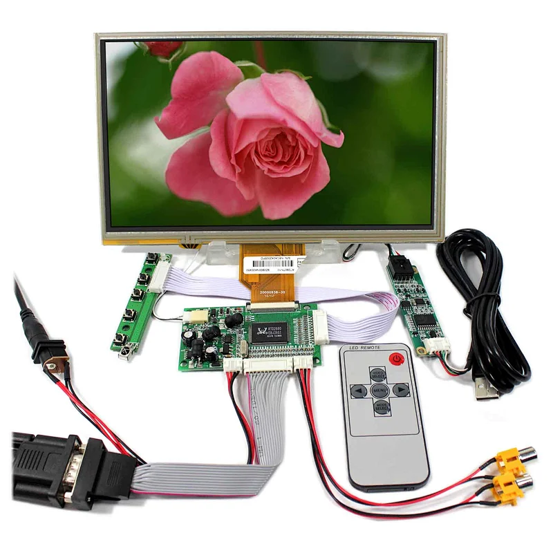 9inch AT090TN10 800X480 LCD Screen 9inch Touch Panel with VGA+2AV LCD Controller Board