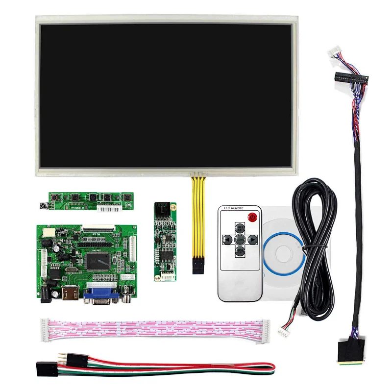 10.1inch 1024X600 TFT-LCD Screen 10.1inch Resistive Touch Panel with HDMI VGA+2AV LCD Controller Board 10.1inch 1024X600 LP101WS resistive touch screen panel resistive lcd touch screen lcd controller board hdmi