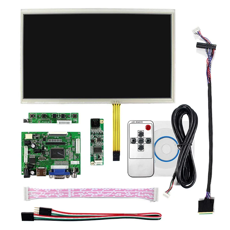 10.1inch 1024X600 TFT-LCD Screen 10.1inch Resistive Touch Panel with HDMI VGA+2AV LCD Controller Board