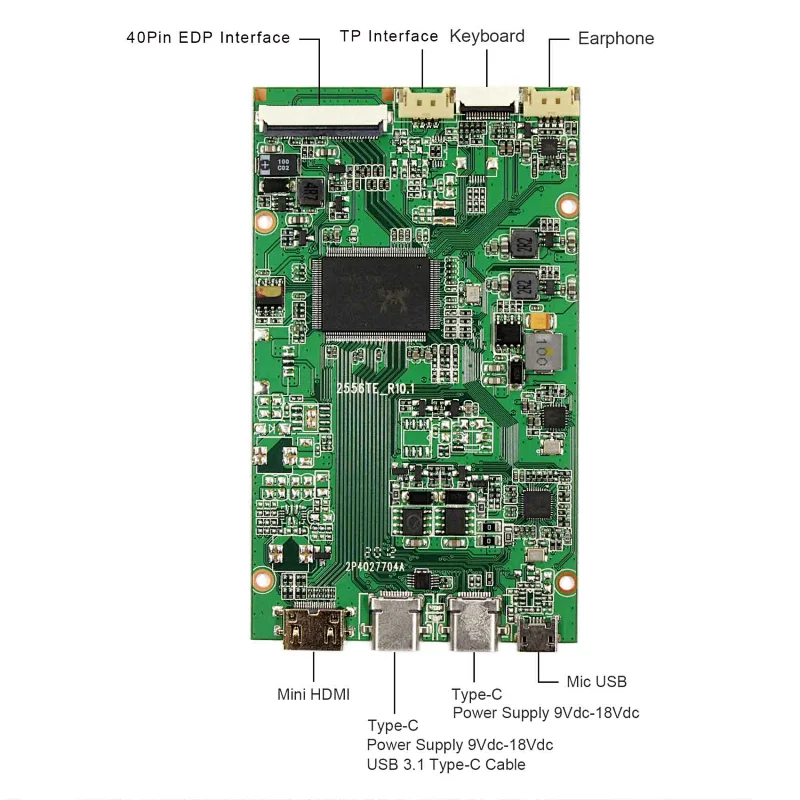 HDMI Type-C LCD Controller Board work  with 13.3inch 2560x1440 NV133QHM-A51 2560x1440 NV133QHM-A51 controller board hdmi controller board hdmi lcd controller board hdmi controller