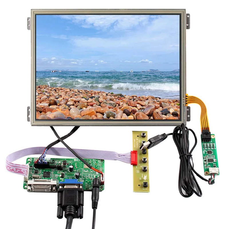 10.4 inch VS104T-004 1024X768 TFT-LCD Resistive Touch With VGA+DVI+ LCD Controller Board resistive touch panel resistive lcd touch screen 10.4