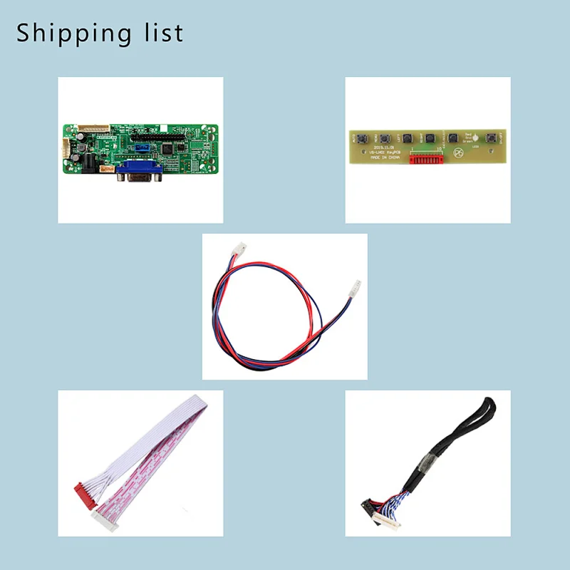 VGA LCD Controller Board  Work with 6.5inch 640x480 TFT LCD Screen G065VN01 V2 vga lcd controller lcd vga controller vga input lcd controller lcd 640x480 tft lcd controller board tft lcd module 640x480 6.5inch 640x480  G065VN01 V2