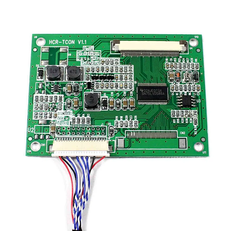 LVDS to TTL Tcon Board Work for AT050TN22 AT056TN52 Support with 640x480 800x480 ttl to lvds board lvds to ttl ttl lvds tcon board