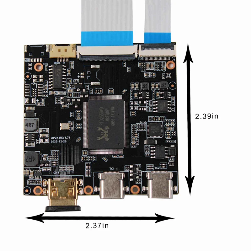 HDMI TYPE-C LCD Controller Board VS-AP2K with 12.3