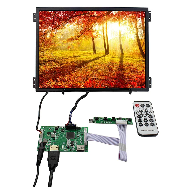 HDMI USB LCD Controller Board With 10.4 inch VS104T 004A 1024x768 IPS LCD Screen 600nit lcd ips 1024x768 lcd USB LCD Controller Board 10.4