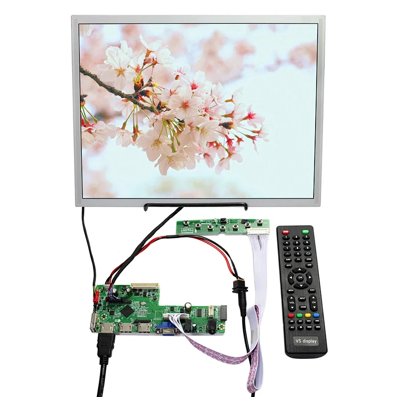 HDMI VGA USB LCD Controller Board With 15inch 1024x768 1000nit LCD Screen 15inch 1024x768