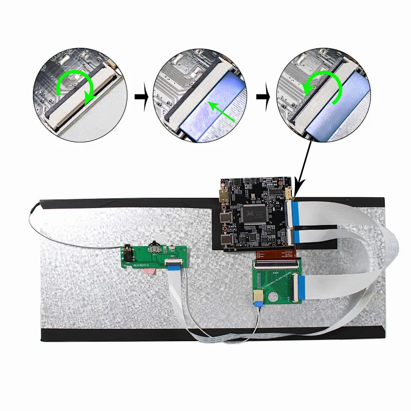 HDMI TYPE-C LCD Controller Board VS-AP2K with 12.3