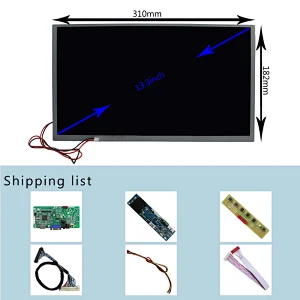 HDMI VGA Audio LCD Board for 30Pin LVDS Interface 13.3