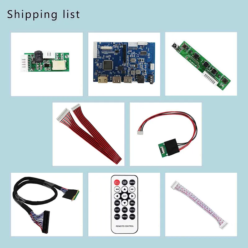 HDMI USB LCD Controller Board  For 18.4inch 1920x1080 CLAA184FP01 LCD Screen lcd controller pcb board tft lcd board controller lcd board for 18.4inch lcd lcd controller board for 1920x1080 lcd