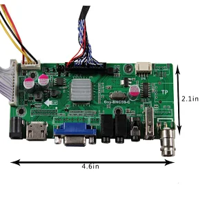 HDMI VGA BNC USB LCD Board Work for 1680x1050 LVDS Interface LCD Screen BNC USB LCD Board lcd lvds control board HDMI USB Board for 1680x1050 lcd