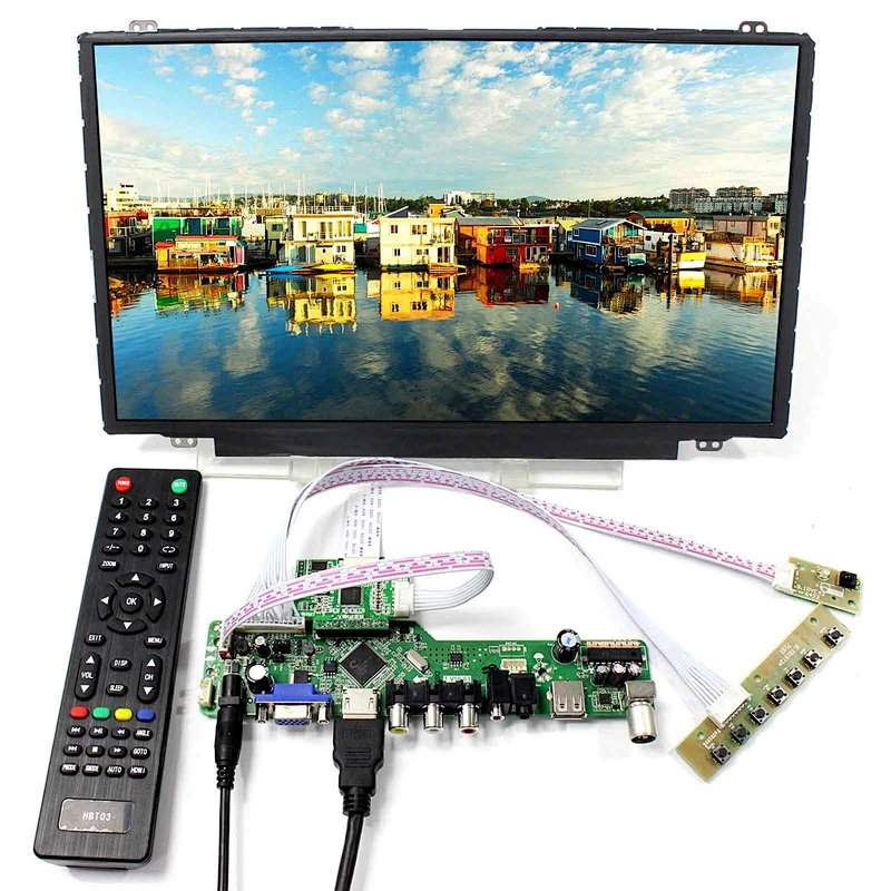 14inch NV140FHM-A20 1920X1080 IPS LCD Screen with HDMI VGA AV USB RF LCD Controller Board