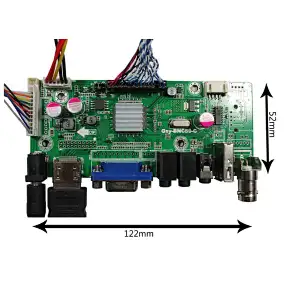 HDMI VGA  AV USB LCD Board Work for LVDS LCD Screen LQ133M1LW02 13.3inch tft lcd screen