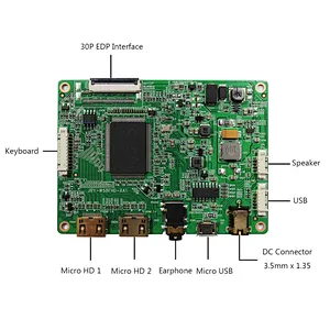 14inch B140XTN03.3 1366x768 eDP LCD Screen With mini HDMI LCD Controller Board