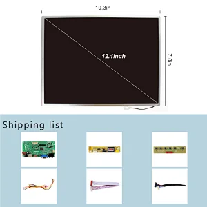 12.1inch 1024x768 TFT-LCD Screen With HDMI DP VGA LCD Controller Board 12.1inch 1024x768 12.1inch 1024x768 lcd vga lcd controller lcd controller board hdmi hdmi lcd controller board DP Controller board