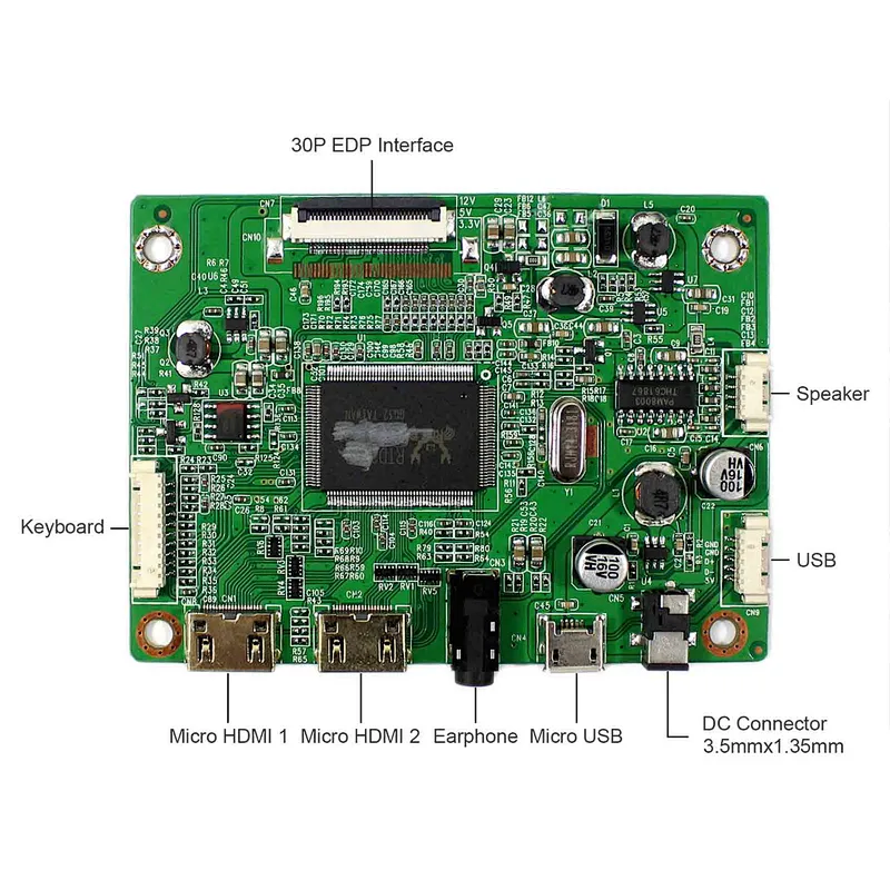 HDMI Mini LCD Controller Board with 14inch NV140FHM-N44 1920x1080 IPS 30Pin LCD Screen