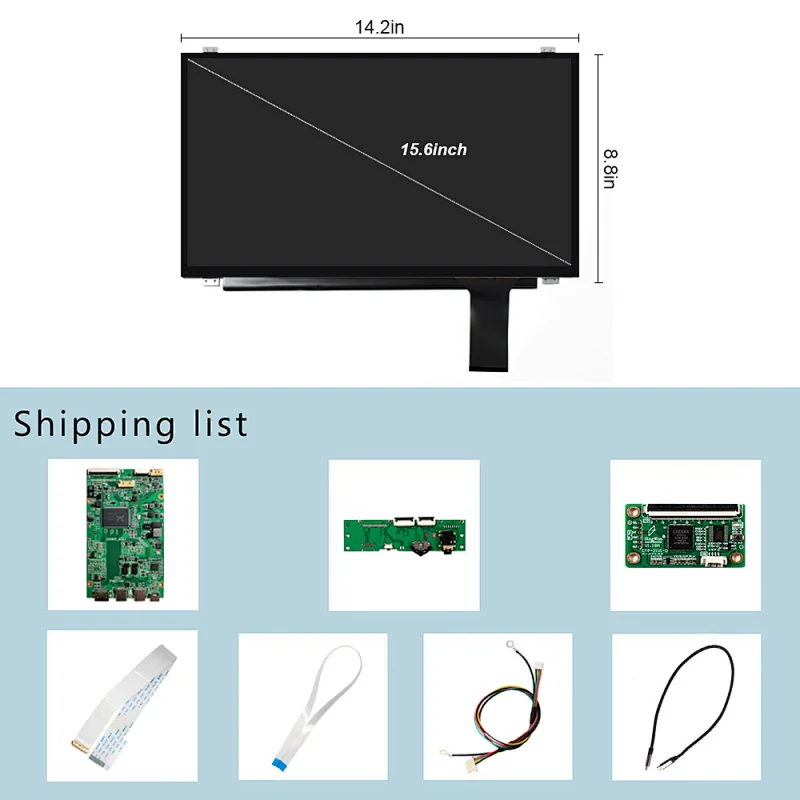 HDMI Type-C LCD Controller Board 15.6inch 1920X1080 Capacitive Touch IPS LCD Screen lcd touch screen capacitive 15.6inch 1920X1080 lcd display touch screen capacitive B156HAN01.1 15.6