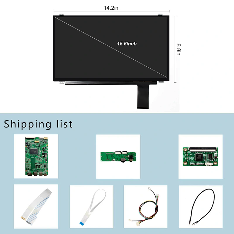 HDMI Type-C LCD Controller Board 15.6inch 1920X1080 Capacitive Touch IPS LCD Screen lcd touch screen capacitive 15.6inch 1920X1080 lcd display touch screen capacitive B156HAN01.1 15.6