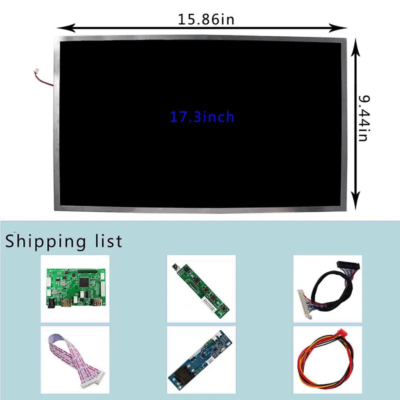 HDMI.USB LCD Board for 30Pin LVDS TFT LCD 17.3