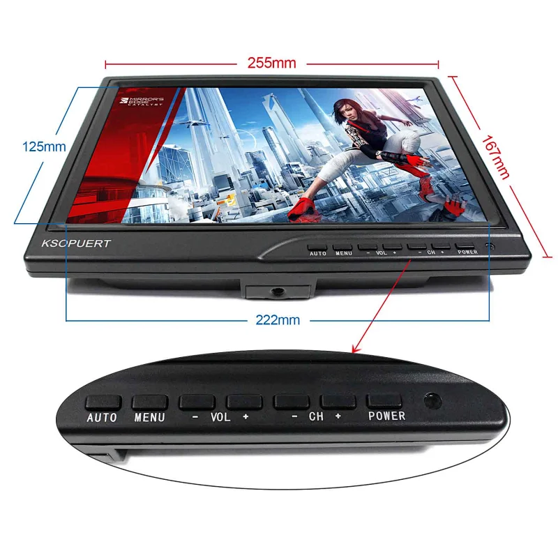 10.1inch 1366x768 IPS LCD Monitor 16:9 VS101LM1PB2