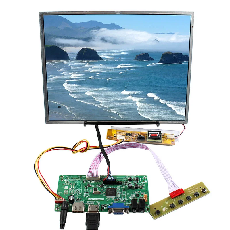 12.1inch 1024x768 TFT-LCD Screen With HDMI DP VGA LCD Controller Board