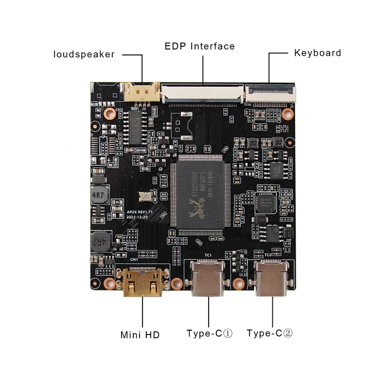 HDMI TYPE-C LCD Controller Board VS-AP2K with 12.3