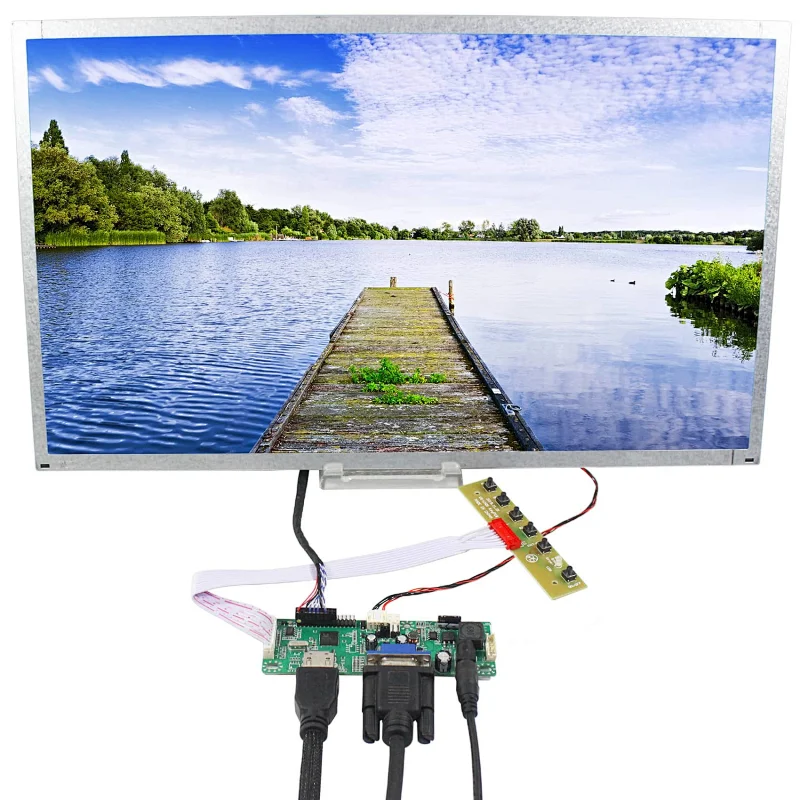 HDMI VGA Controller Board with 18.5inch M185BGE-L22 1366X768 LVDS LCD Display 18.5inch M185BGE-L22 1366X768 M185BGE-L22 1366X768 M185BGE-L22 18.5inch M185BGE-L22