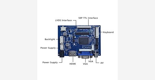 Hdmi+Vga+2Av Input 30Pin Lvds Ttl 50 Pin Lcd Driver Board Rtd2660H Lvds ...