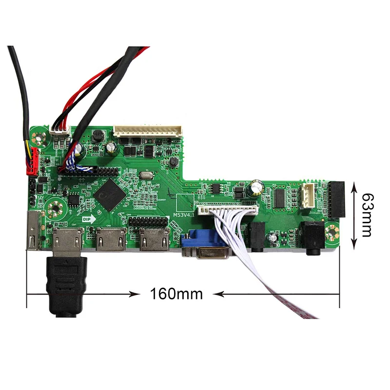 HDMI VGA USB LCD Controller Board With 15inch 1024x768 1000nit LCD Screen