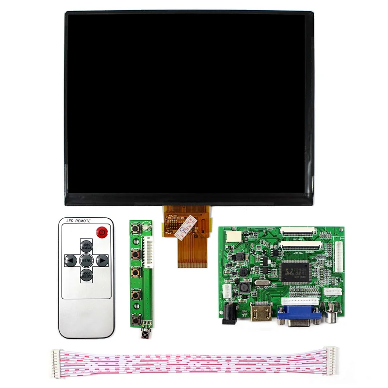 8inch HJ080IA-01E 1024X768 IPS TFT-LCD Screen With HDMI+VGA+2AV LCD Controller Board 8inch HJ080IA-01E ips screen 1024x768 controller 8inch lcd screen ips lcd