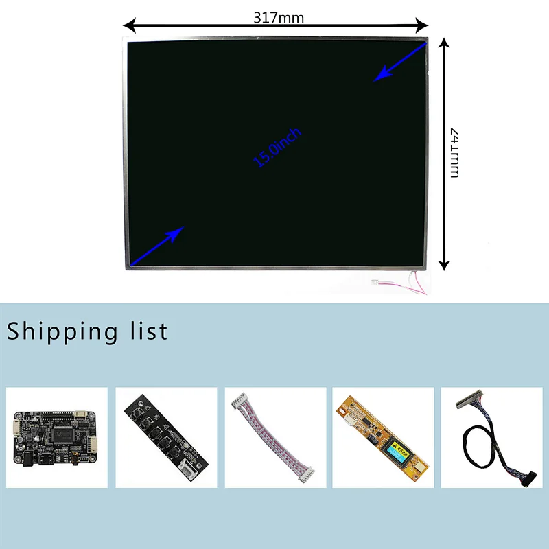 15inch 1024X768 TFT-LCD Screen with HDMI Audio LCD Controller Board
