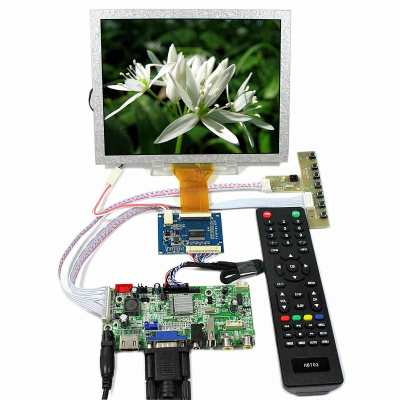 8inch EJ080NA-05A 800X600 TFT-LCD Screen With HDMI+VGA+AV+USB LCD Controller Board