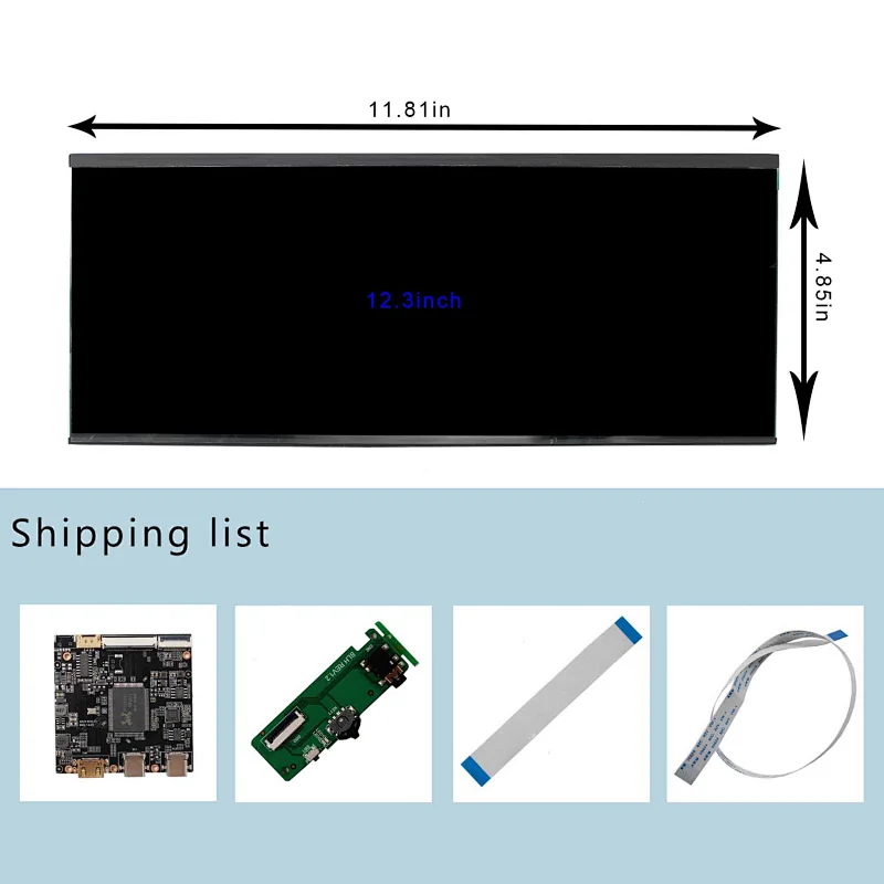 HDMI TYPE-C LCD Controller Board VS-AP2K with 12.3