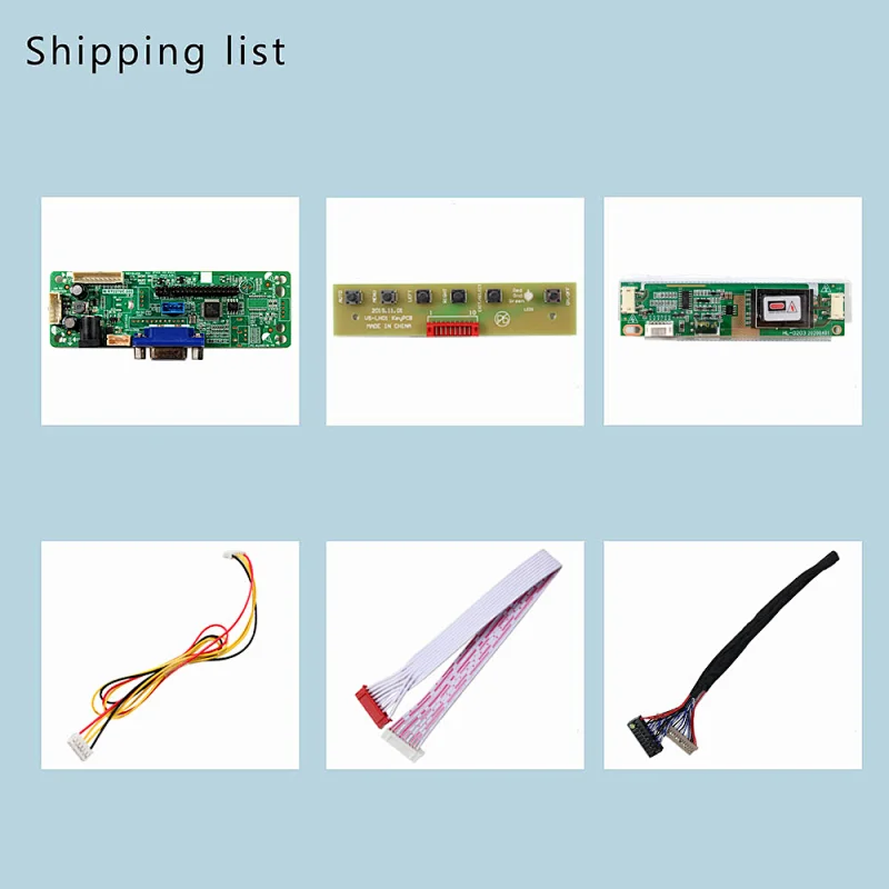 VGA LCD Board Work for 12.3inch 1280x480  LQ123K3LG03 LVDS Interface LCD Screen lvds lcd interface VGA LCD Board for 12.3inch lcd 12.3inch 1280x480 LQ123K3LG03