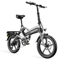 ZHENGBU K6S 20" Magnesium Alloy folding ebike full suspension Shimano 7 speed electric bicycle pieghevole electric bike