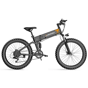 48V 250W 350W 500W 750W 1000W folding full suspension fat tire 26inch electric bicycle