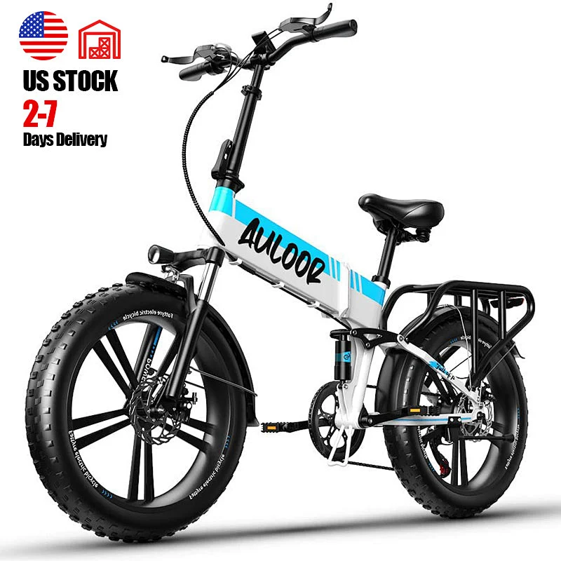 20 inch folding electric bicycle 48v fat tyre ebike 350w